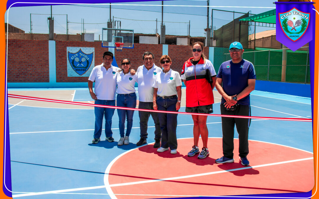 Inauguración de la remodelación del campo deportivo de básquet