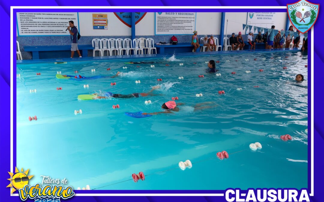Clausura de la Academia de Verano de Natación